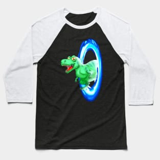 TRex Dinosaur Dimensional  Nerd Baseball T-Shirt